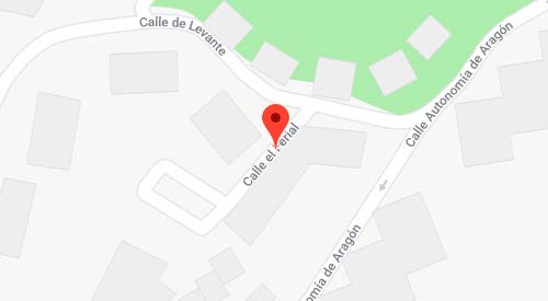 mapa del registro civil de Jaca