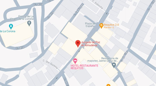 plano Registro Civil-Juzgado de Paz de Almudévar Huesca