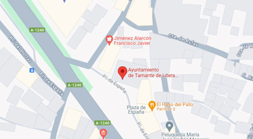 plano Registro Civil-Juzgado de Paz de Tamarite de Litera Huesca