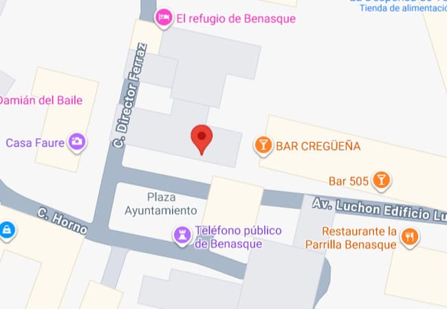 plano registro civil juzgado de paz Benasque